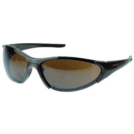 Sunbelt Safety Glasses, Core, 3/4 Frame 5.46" x2.76" x1.85" A-B1SG18117